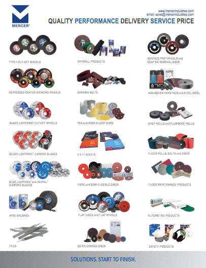 Download Mercer Abrasives product line card (PDF)