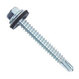 Hex Head Self-Drilling Screws with Sealing Washer